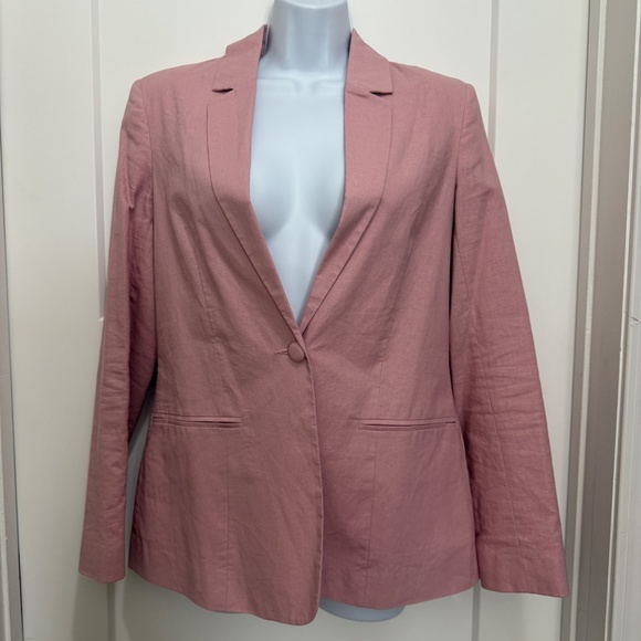 ASOS One-Button Blazer Dusty Pink US 6 - Picture 4 of 6